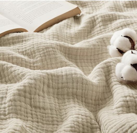 4 layer muslin XL throw