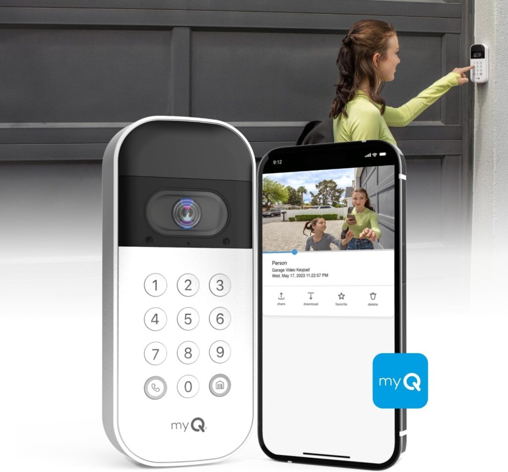 Smart Garage Door Video Keypad
