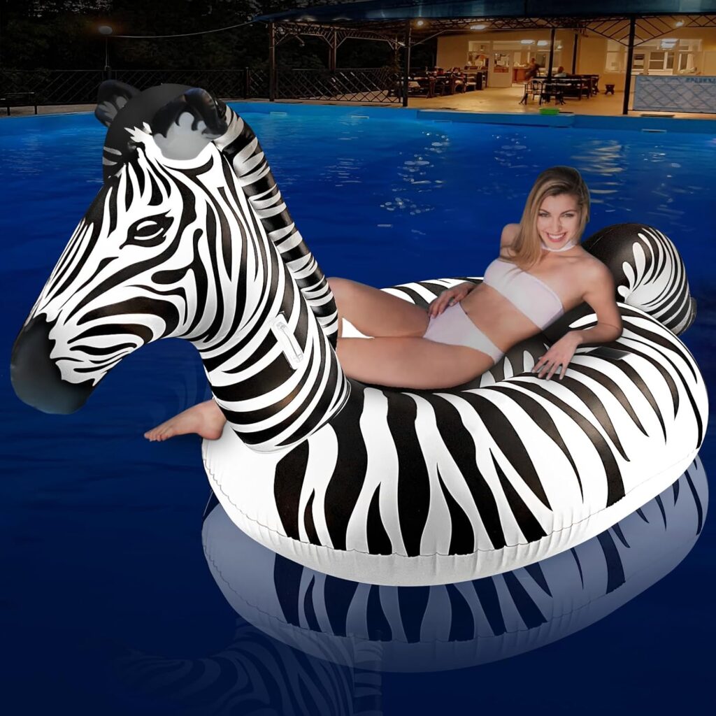 Solar Glow-In-The-Dark Zebra!