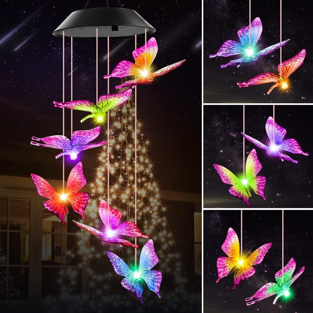 Solar Butterfly Wind Chimes!