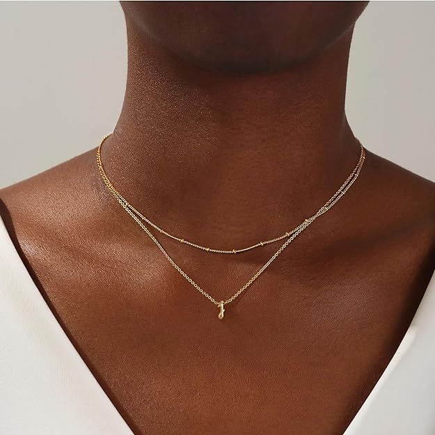 Layered Initial Necklace
