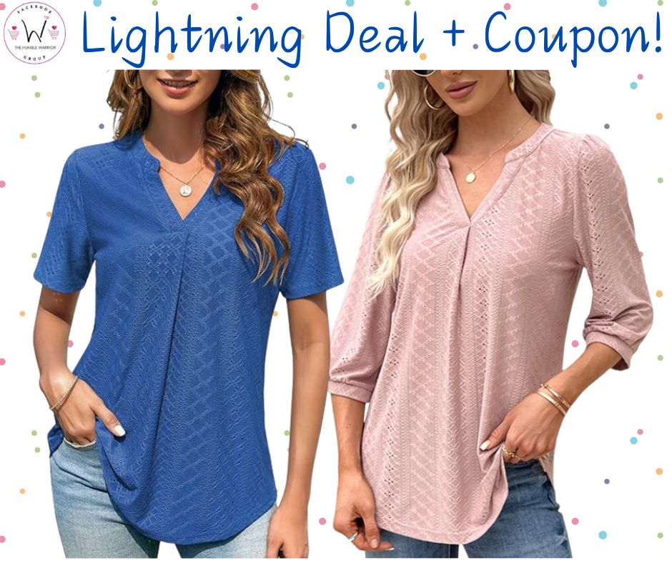 Eyelet Short and Long Sleeve Tops!