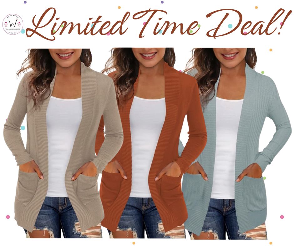 Lightweight cardigan with pockets!