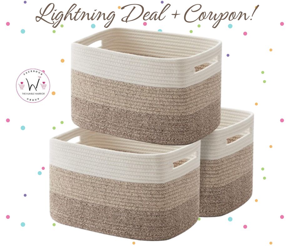 Set of 3 storage baskets!