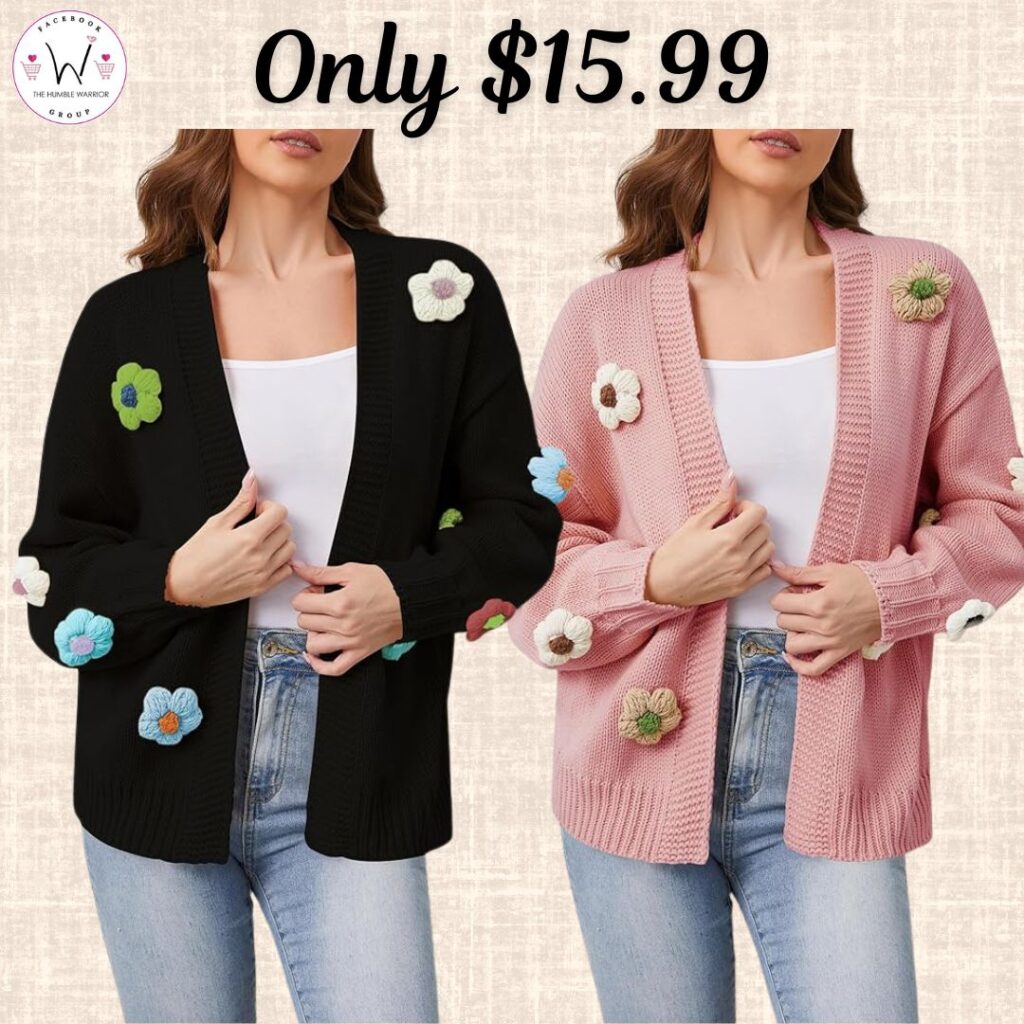 3D Flower Cardigans!