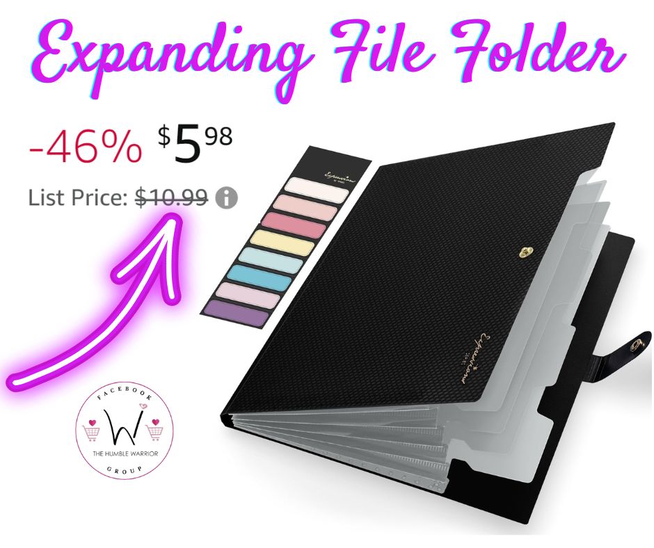 5 Pocket Folder with Labels