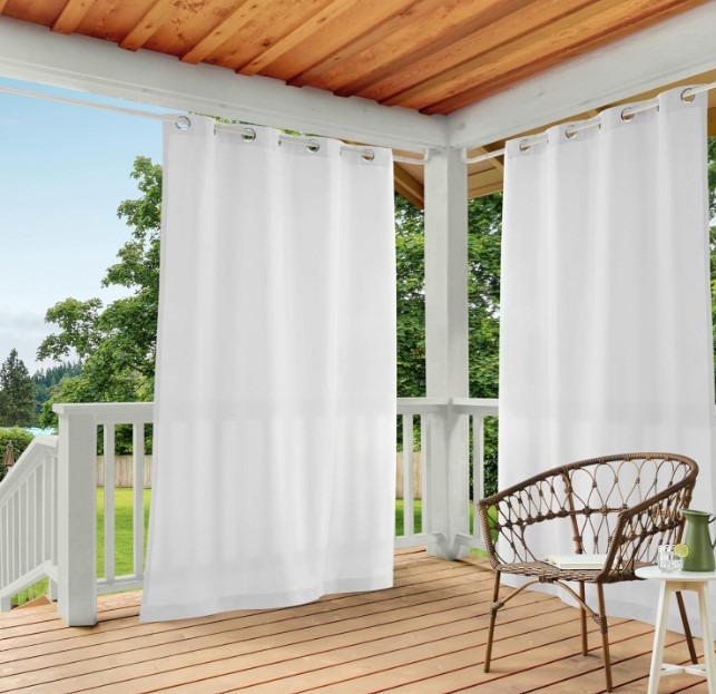 Indoor/Outdoor Light Filtering Curtains!