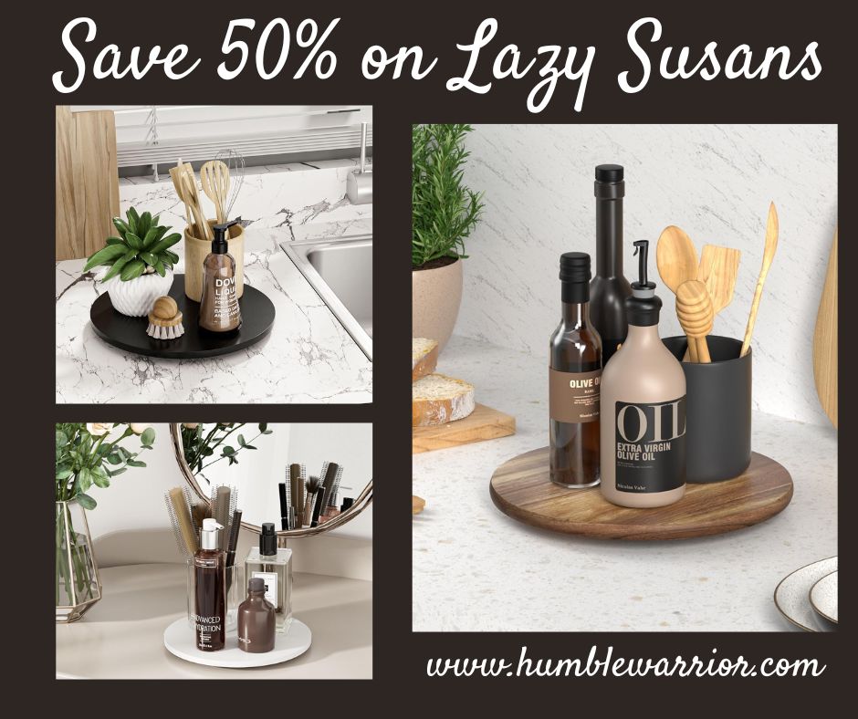 Acacia Wood Lazy Susan Turntables