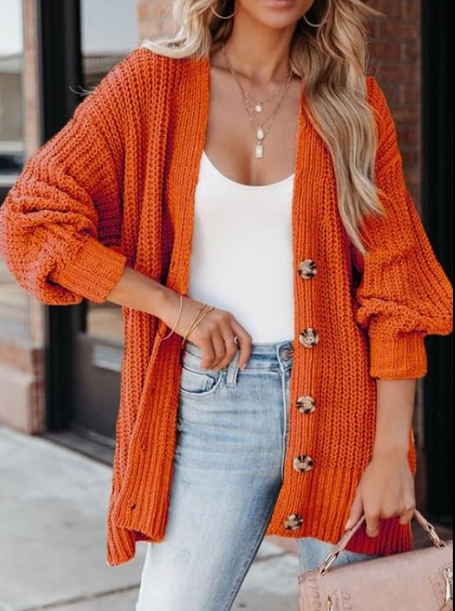 SHEWIN Chunky Cable Knit Cardigan!