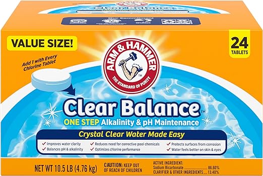 ARM & HAMMER Clear Balance Swimming Pool Alkalinity pH Maintenance Tablets
