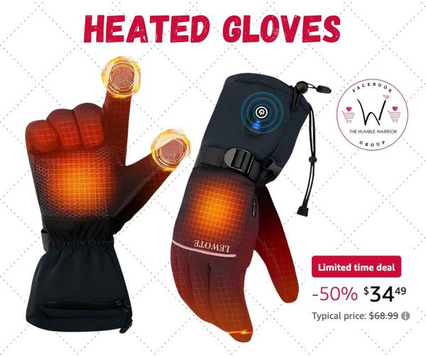 Electric Rechargeable Heated Hand Warmer Ski Gloves