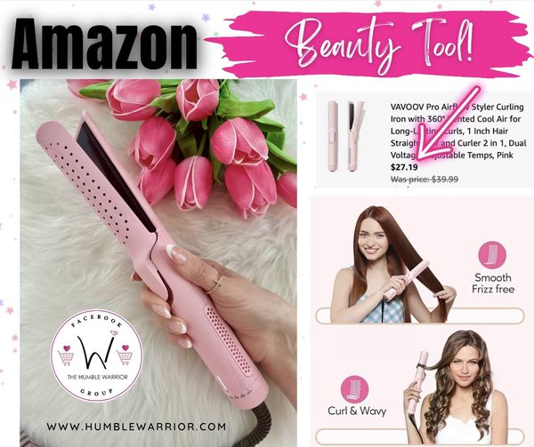 Wavytalk 2 in 1 airflow curler and straightener