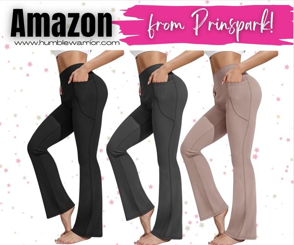 ribbed flare leggings