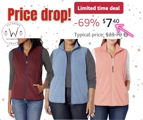Classic-Fit Sleeveless Polar Soft Fleece Vest
