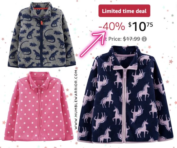 Unisex Toddlers’ Full-Zip Fleece Jacket