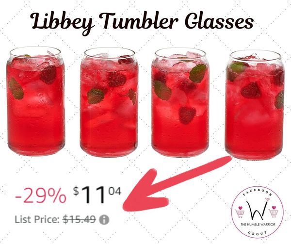 Libbey Classic Can Tumbler Glasses Set