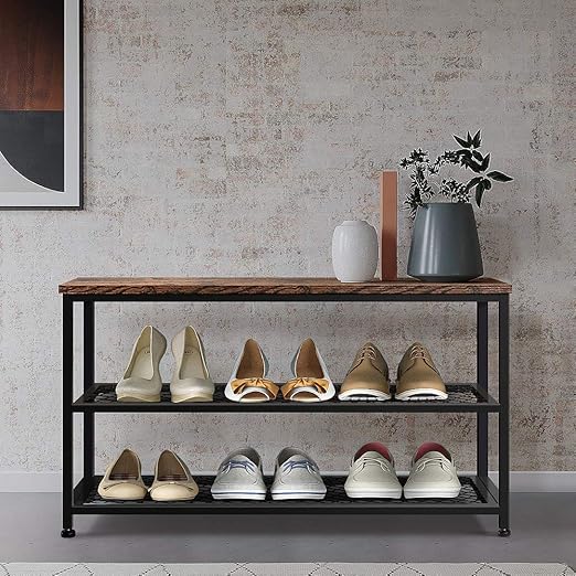 3-Tier Engineered Wood Shoe Rack