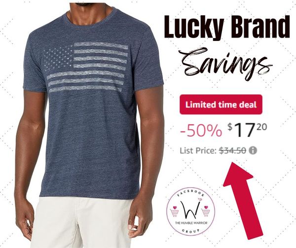 Lucky Brand Men’s USA Flag Tee