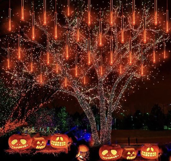 Halloween meteor shower lights