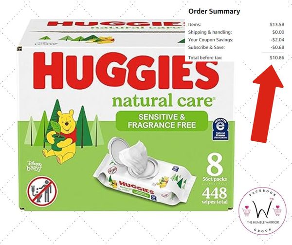 Huggies Natural Care Sensitive Baby Wipes
