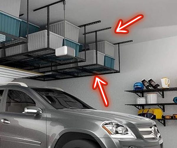 FLEXIMOUNTS 4×8 Overhead Garage Storage Rack
