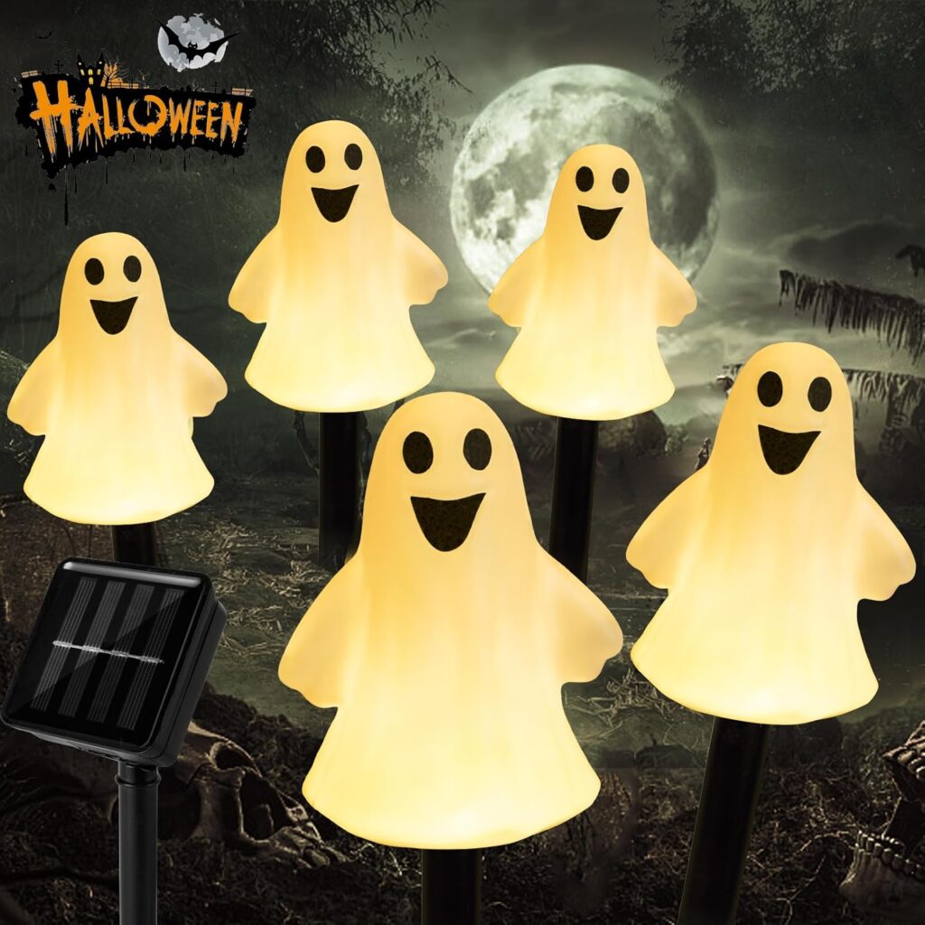 Set of Five Solar Ghost Pathway Lights!
