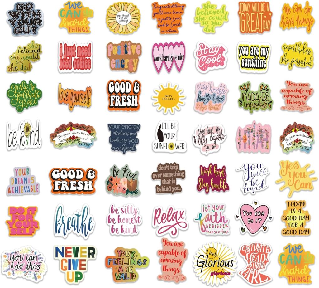 pack of 200 Inspirational Stickers