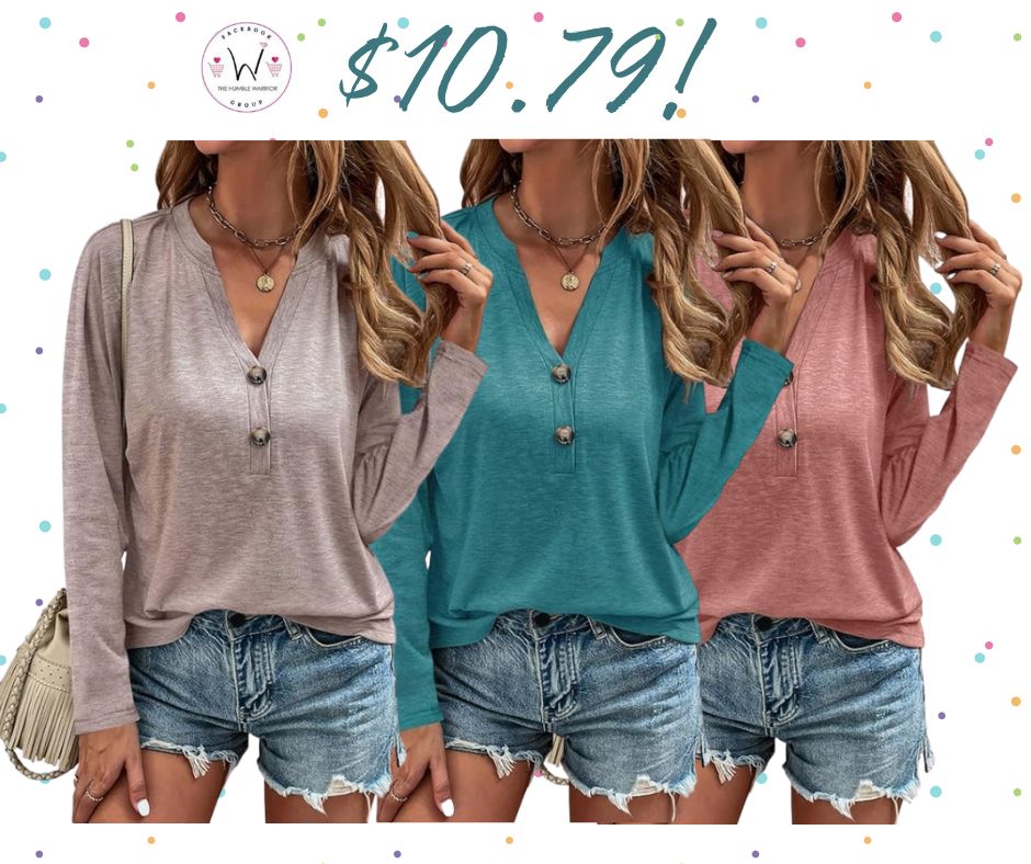 V-Neck Long Sleeve Tunic!