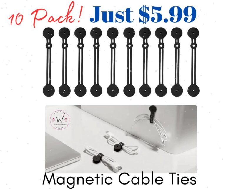 10PCS Magnetic Cable Ties