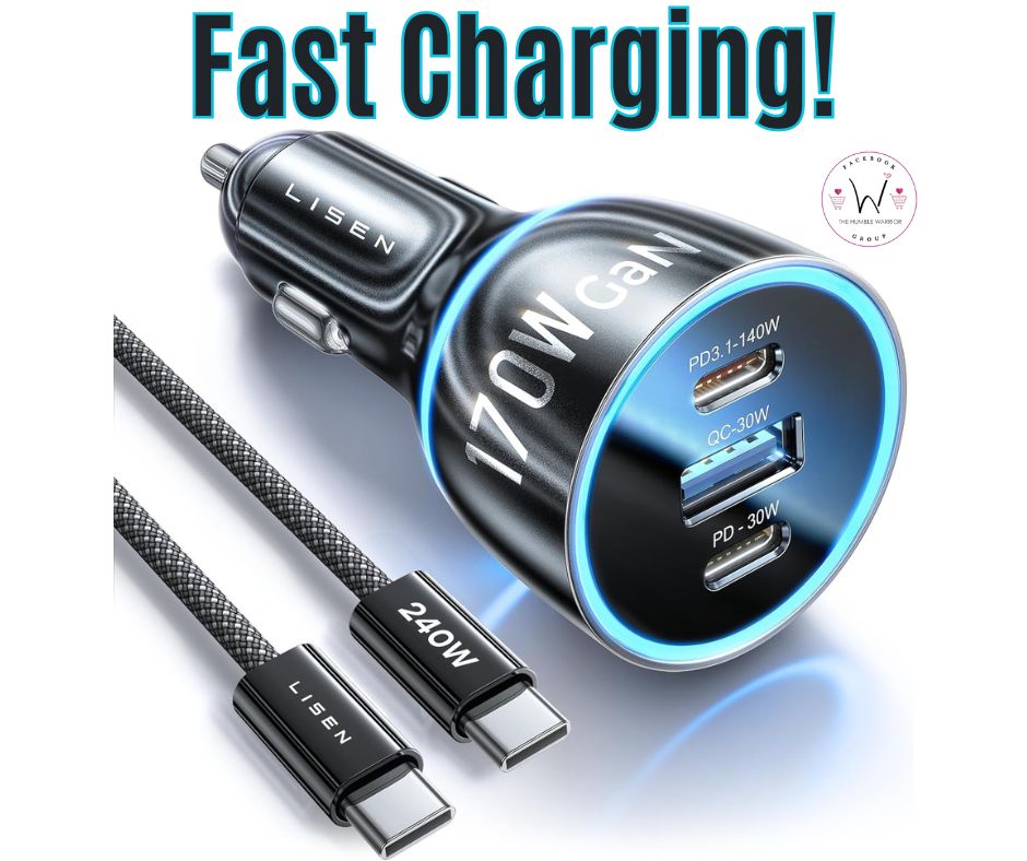 Fast USB C Car Charger