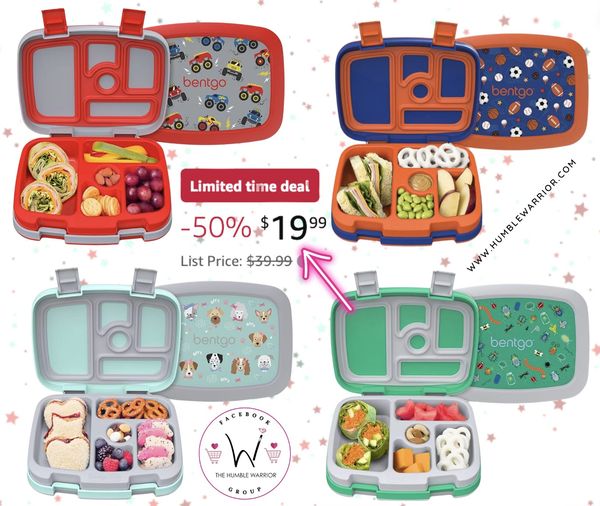 Bentgo Kids Prints Leak-Proof, 5-Compartment lunch boxes