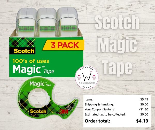 Scotch 3M Magic Tape with Dispenser