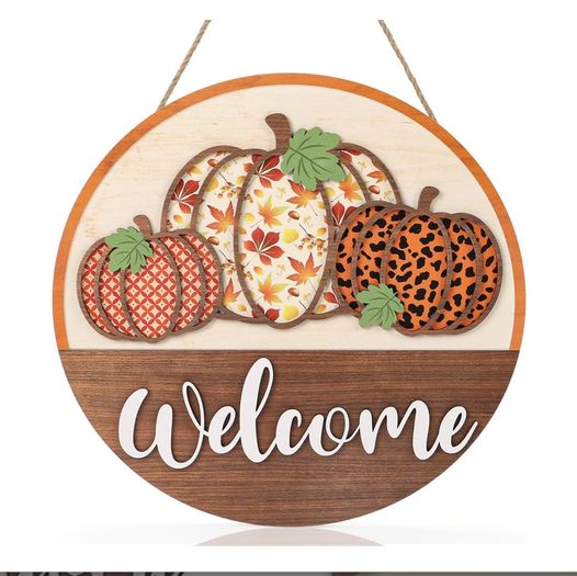Thanksgiving Door Wreath Sign