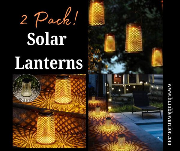2-Pack Solar Lanterns