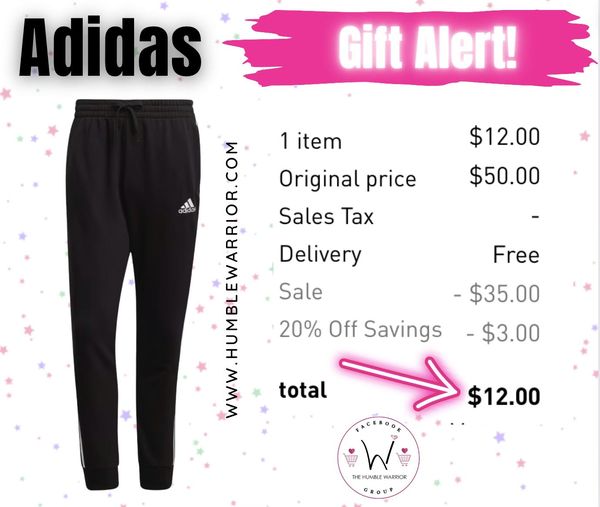 adidas men’s essentials french terry pants were