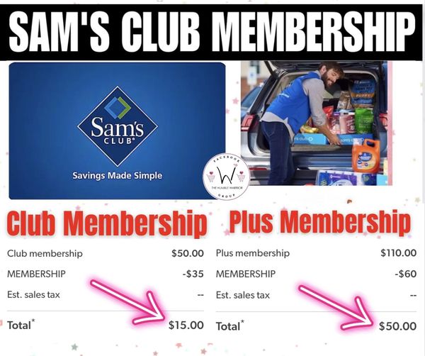 promo on a Sam’s Club membership
