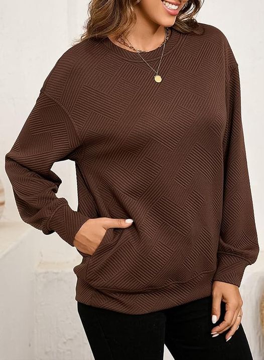 textured pullover from SHEWIN