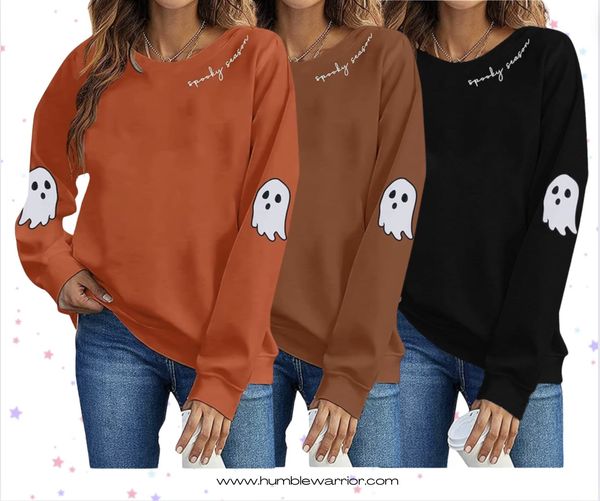 adorable Halloween pullover