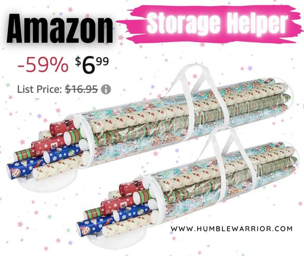 Elf Stor Gift Wrapping Paper Roll Storage Bags