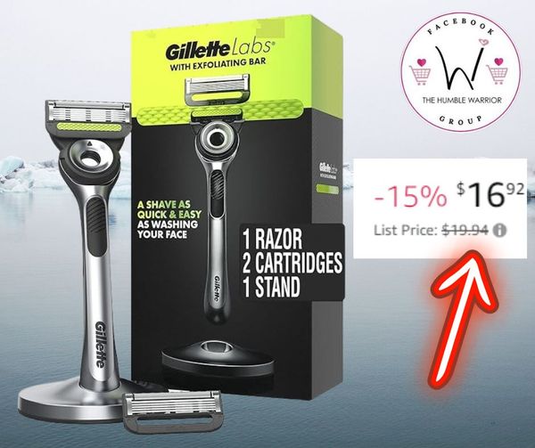 Gillette Labs Mens Razor with Exfoliating Bar Kit