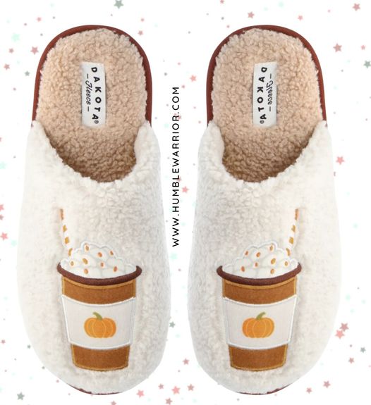 Dakota Women’s Pumpkin Spice Latte Fleece Slippers