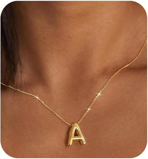 trendy initial necklace