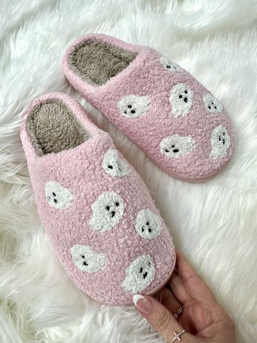 pink ghost slippers!