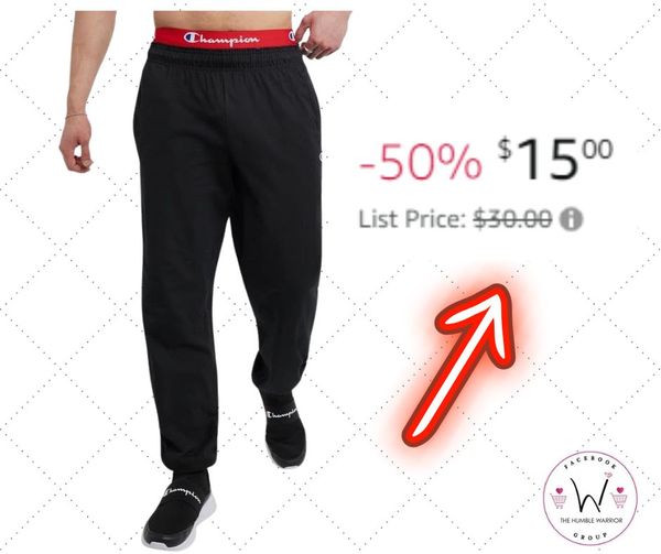 Champion Men’s Lightweight Lounge Jersey Knit Casual Pants