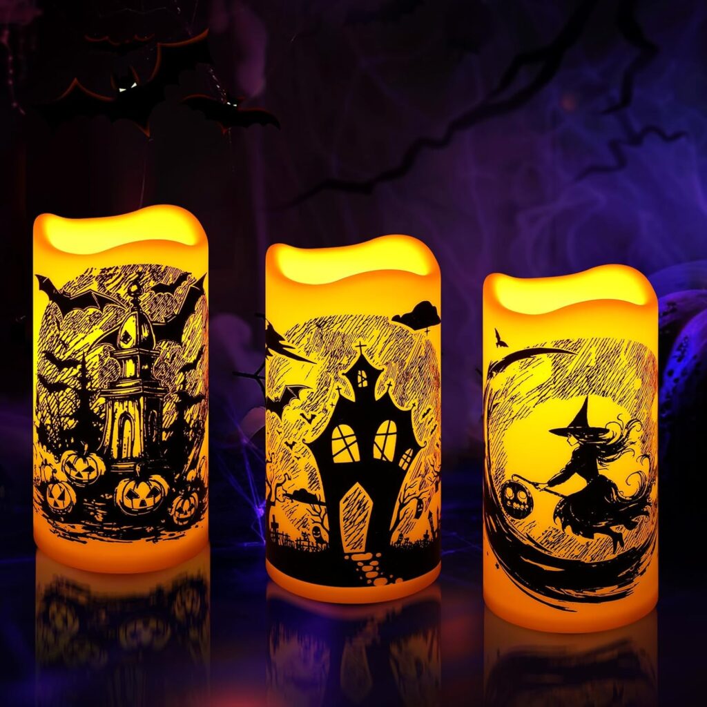Spooky Flameless Candles!