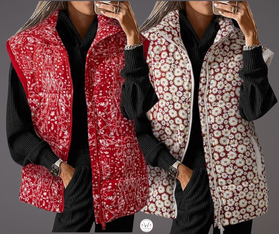 EVALESS oversized puffer vest!