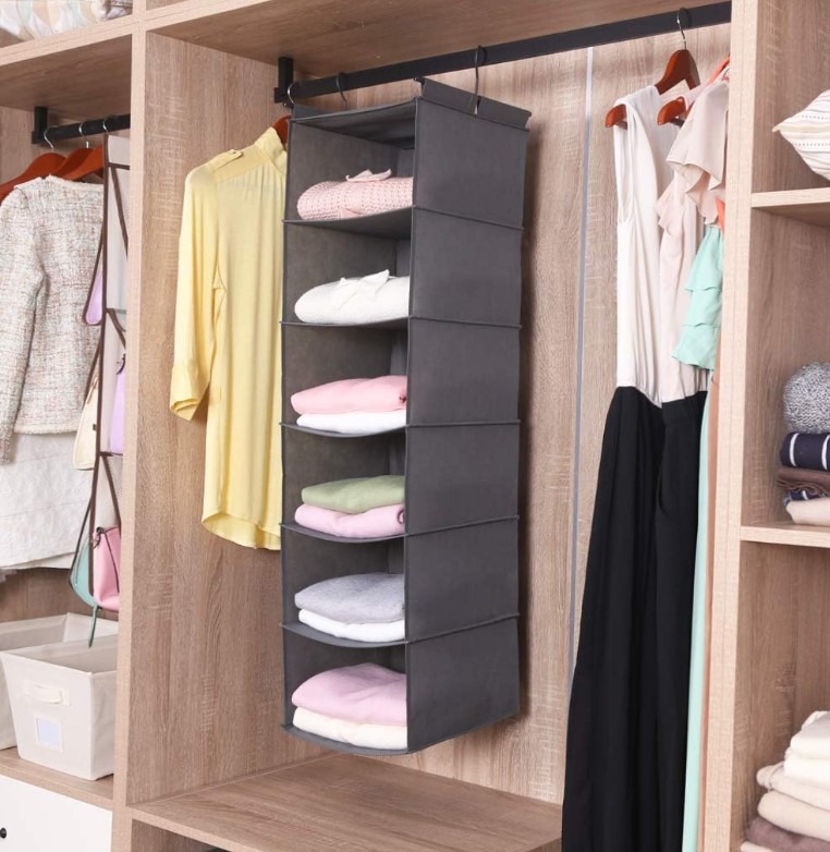 Hanging Shelf Closet Organizer!