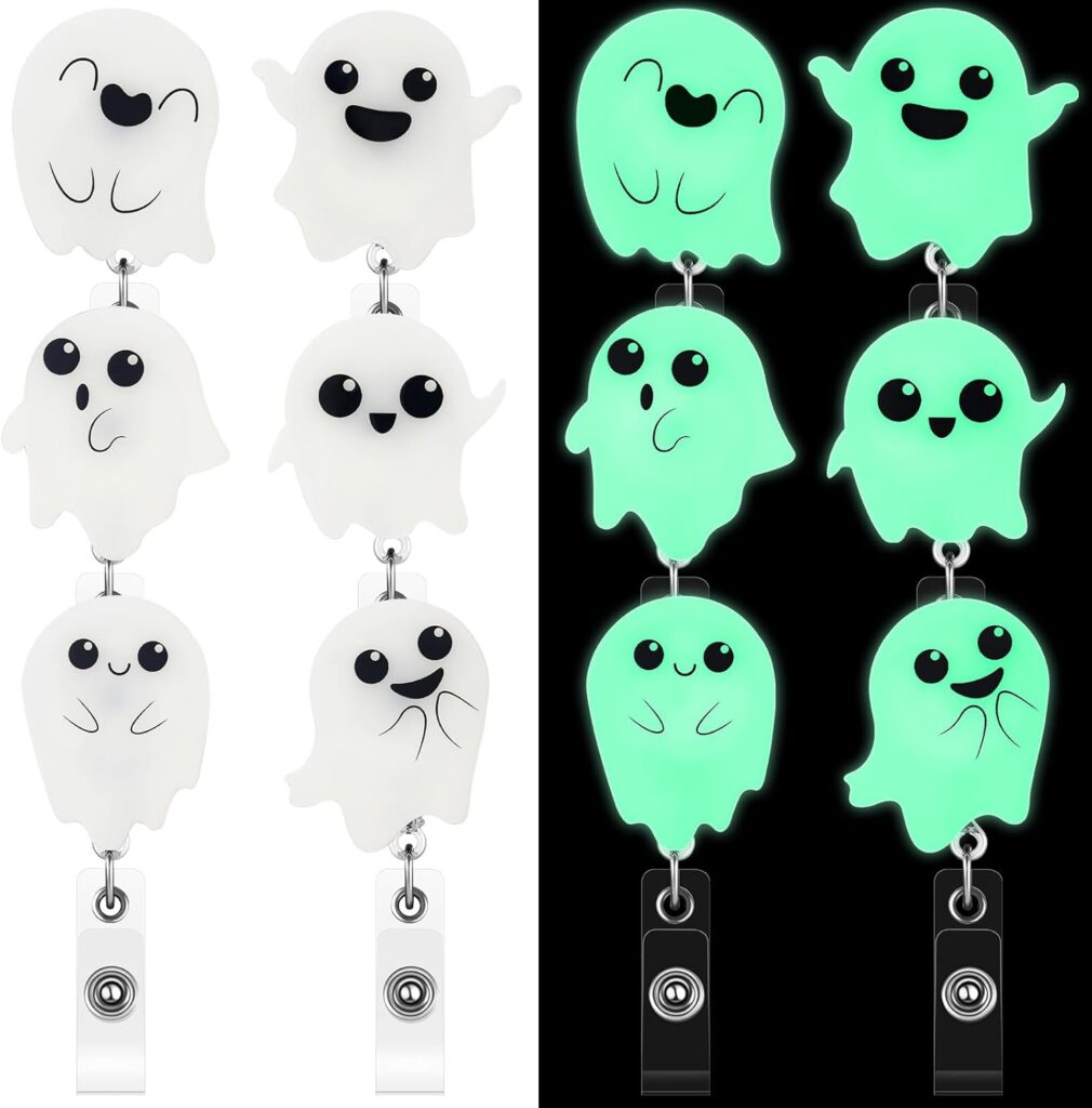 Halloween-themed retractable badges!