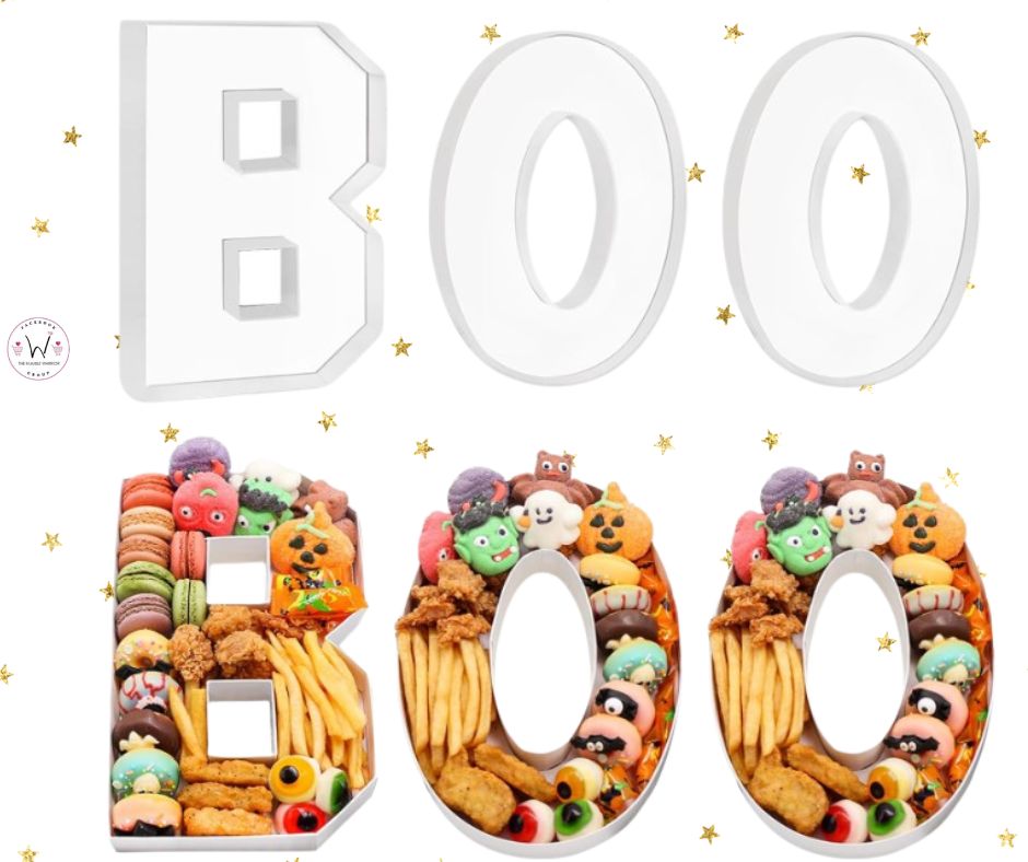 Set of Halloween Letters “BOO” Serving Dishes!