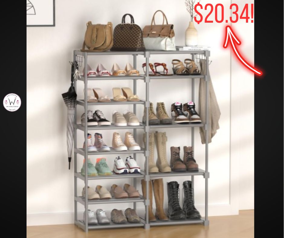 8 Tier Shoe Rack Organizer!